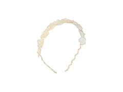 Honbay Faux Pearl Flower Hair Hoop Headband White