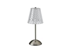 Elements 11.8-Inch Silver Rechargeable LED Table Lamp