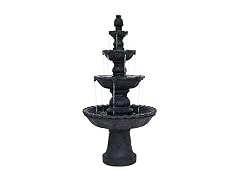 Sunnydaze 52" 4-Tier Large Outdoor Water Fountain