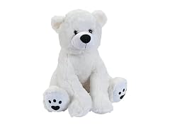 Fun Express White Plush Stuffed Polar Bear (16") 