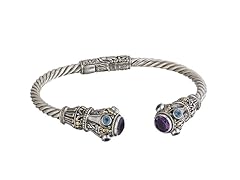 Gemstones Hinged Bangle