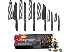 24-Piece Kitchen Knife Set w/ Guards