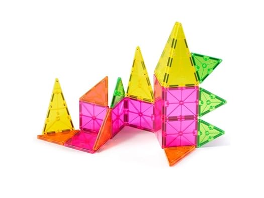 MAGNA-TILES Color Shop 20-Piece Tile Sets, Neon