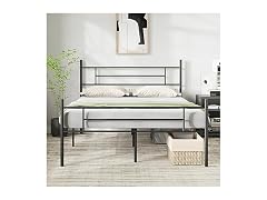 Novilla Metal Full Size Bed Frame with Headboard and Footboard