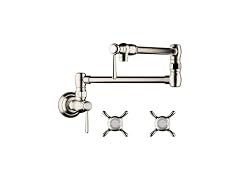 AXOR 16859831 Montreux 8-inch Tall 2-Handle Pot Filler