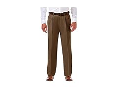 Haggar Men (32W x 30L) Cool Pleated Golf Pant