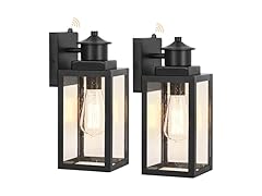 BesLowe 2-Pack Dusk to Dawn Outdoor Wall Lights