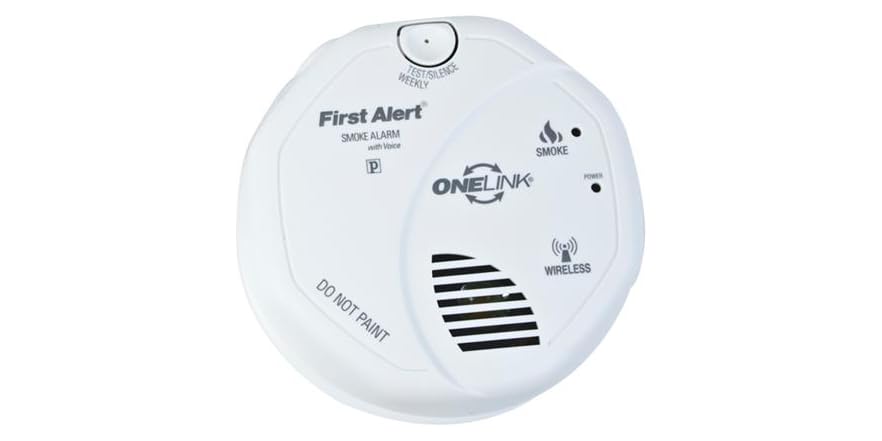 First Alert Onelink Smoke Alarm with Voice Alert - 2 Pack