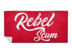 Retro Rebel Scum Beach Towel