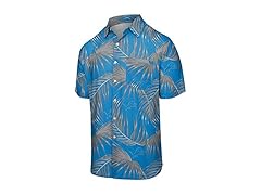 DETROIT LIONS Hawaiian Button Up Shirt (XL)