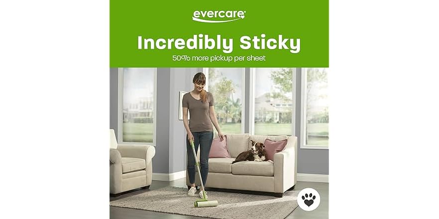Evercare Evercare Pet Mega Extreme Stick 50 Sheet Surface Roller
