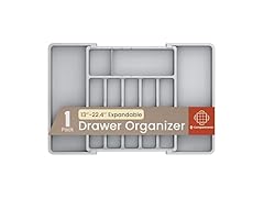 Gray Expandable Utensil Drawer Organizer