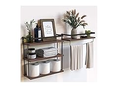 Wall Mounted Floating Shelves, 3+1 Tier