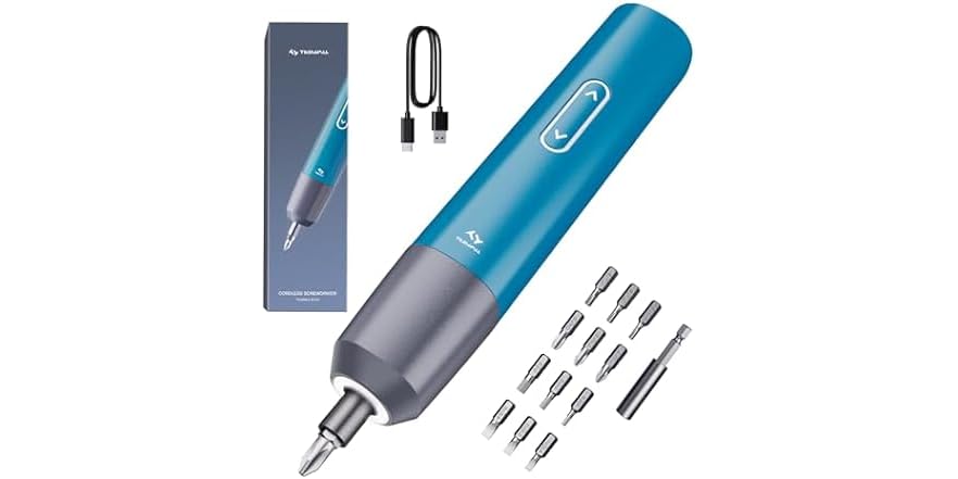 TILSWALL W800 4V Electric Screwdriver + 12 Bits