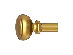 Decopolitan Fairbanks 86-128" Curtain Rod, Brass