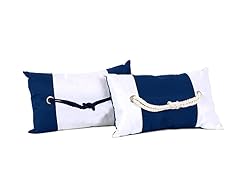 16"x10" Cotton Square Knot Pillow, Set/2