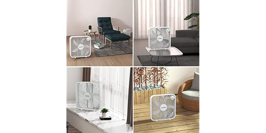 Pelonis 3 Speed Box Fan