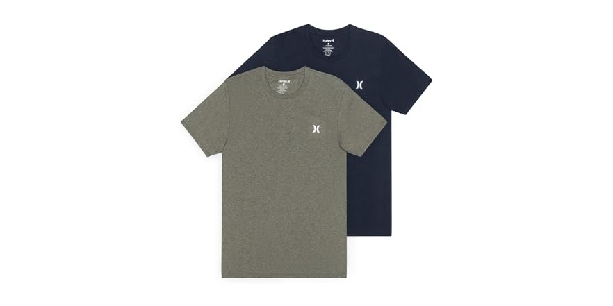 Hurley Men’s Crewneck Tees – 2-Pack Short Sleeve Cotton Shirts - Image 4