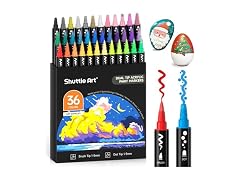 Shuttle Art 36 Acrylic Brush Tip Markers