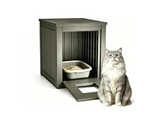 NUNU LAB Cat Litter Box Enclosure Resin Hidden Cabinet