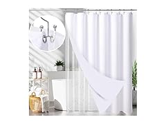 LaCyan 3 in 1 Waterproof Waffle Weave Shower Curtain