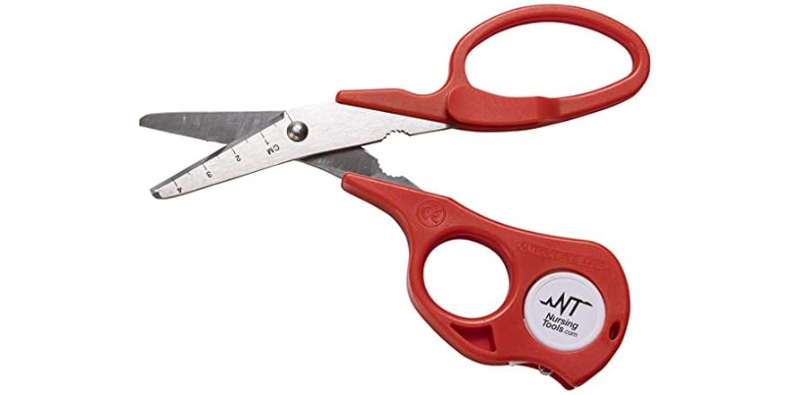 A2zscilab 5.5" Rainbow Titanium Hemostat With Scissors - Multi-Color Stainless Steel