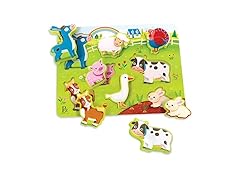 Farm Animals - Wooden Chunky Puzzle