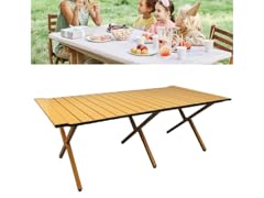 SONICGRACE 47.2 x 23.6 x 17.3 Roll Top Outdoor Table