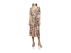 Halston Women's V-Neck Jersey Mini Dress