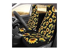 Koliocaa Sunflower Car Seat Covers 2 PCS Car Fit