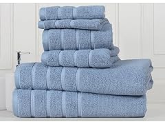 6-Piece Zero Twist Cotton Towel Set