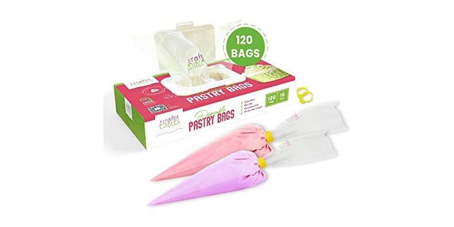 Disposable Piping Bags 16" 120-Pack