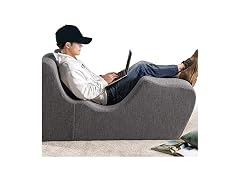 Zinus Lotus Chaise Lounger Foam Dk Grey