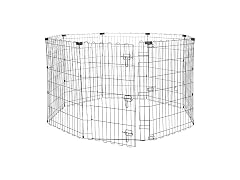 Amazon Basics Foldable Metal Exercise Dog Playpen 36"