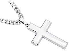Mens Blackjack Cross Necklace