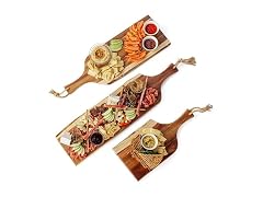 PICNIC TIME Artisan Set of 3 Acacia Charcuterie Board