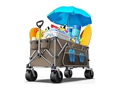 Collapsible Wagon 440 lbs Brown