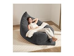 Gericco 3-in1 Dark Grey Bean Bag Chair