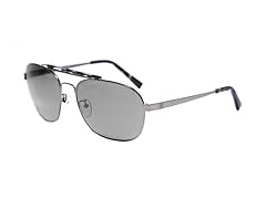 John Varvatos Aviator Sunglasses, Gunmetal