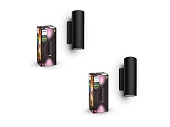Philips Hue Appear Outdoor Smart Wall Light, Black