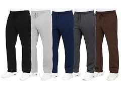 3Pk Asst Mens Heavyweight Fleece Pants