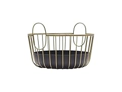 Gourmet Basics by Mikasa Gold-Finish Metal Basket