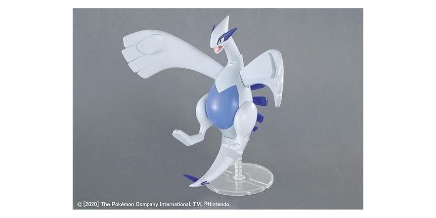 Pokémon Lugia Model Kit – Bandai Spirits (No Tools or Glue Needed
