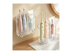 MOPMS Toothbrush Holders with Drainage for Bathroo