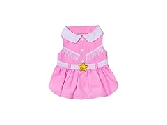 Doggy Parton Pink Cowgirl Collared Dress - XS