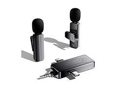Bulatry Wireless Mini Lavalier Lapel Mics