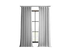 HPD Italian Faux Linen Curtain Panel 108"
