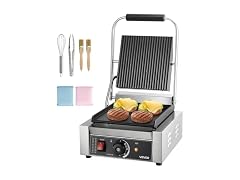VEVOR Commercial Panini Grill, 1800W