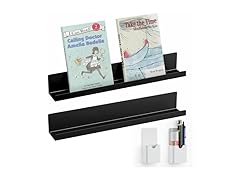 Magnetic Book Shelf 2pk Metal