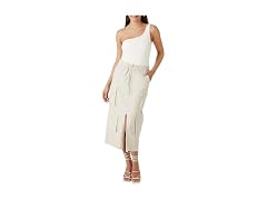 Forever 21  (XS) Twill Cargo Maxi Birch Skirt